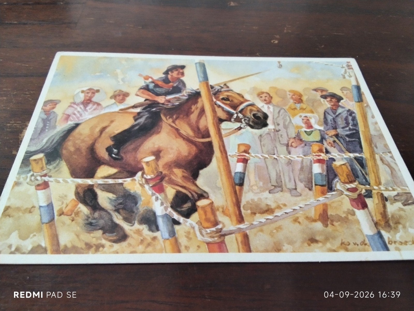 Vintage Ansichtkaart Ringsteken - Ontwerp Ko van den Broecke, Ophalen of Verzenden