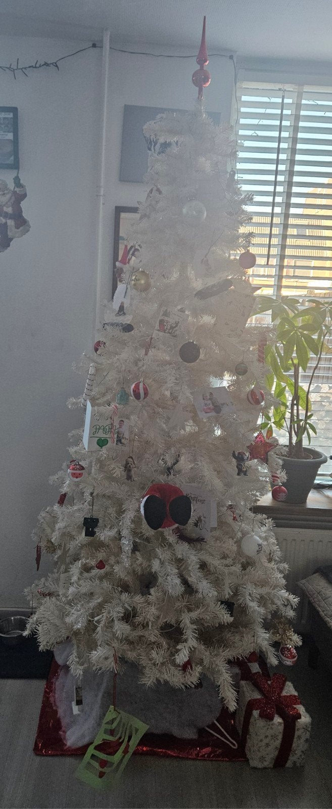 Witte kerstboom met mand en opbergtas, Diversen, Ophalen of Verzenden