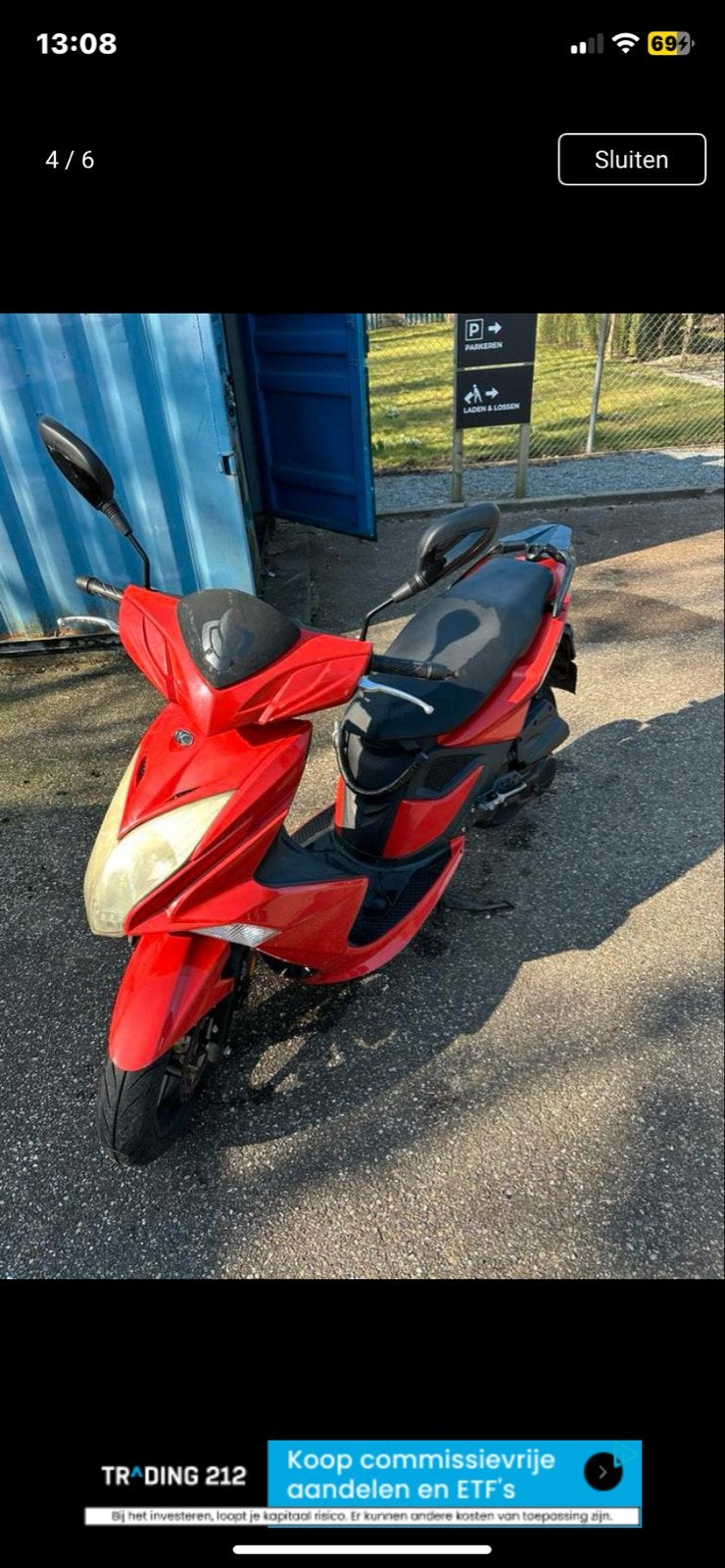 Kymco super 8 2014, Ophalen of Verzenden, Gebruikt, Maximaal 45 km/u, Benzine