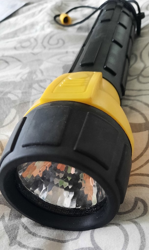 zoeklicht - 26 cm - zonder batterijen, Ophalen of Verzenden, Nieuw, Zwart