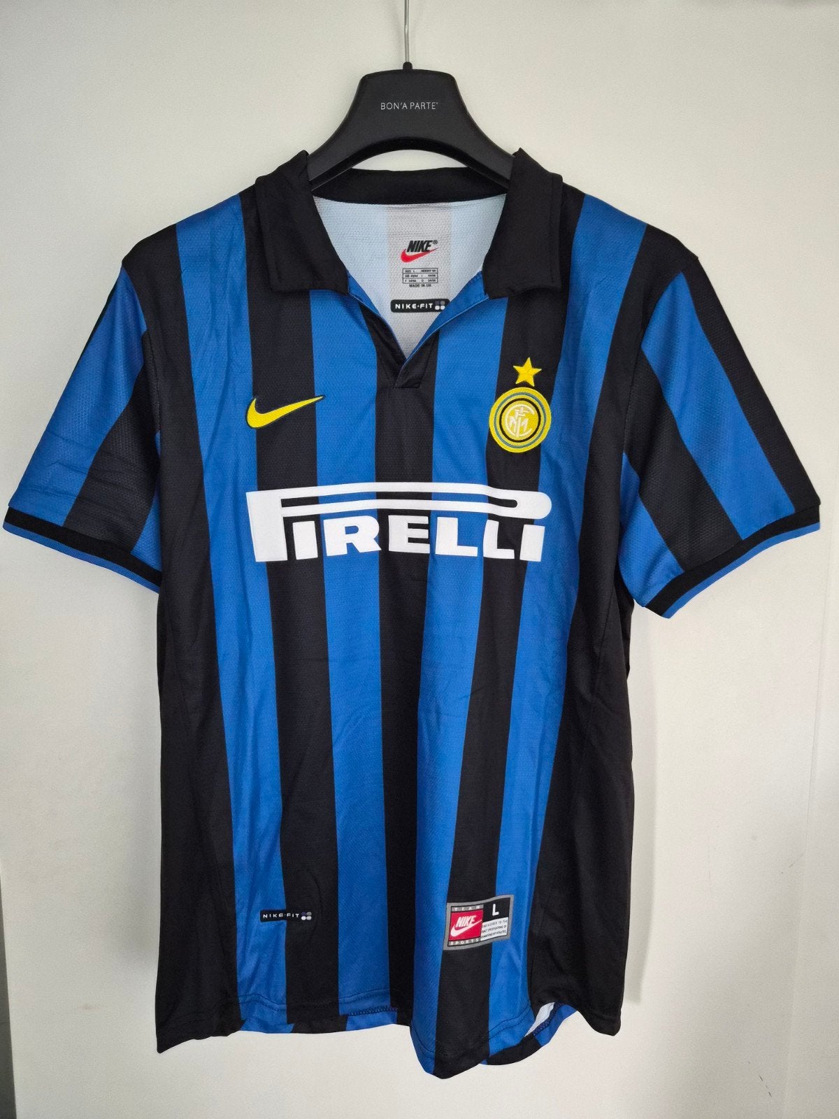 Inter Milan Retro Shirt 98-99 - Nr. 4 (Maat L), Sport en Fitness, Maat L, Verzenden, Nieuw, Shirt