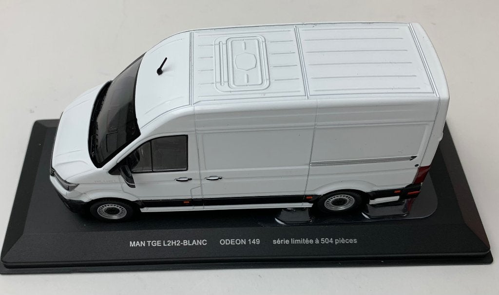 Odeon 1:43 MAN TGE Van L2H2 2020 wit, limited 504 pcs, Overige merken, -, Nieuw, Ophalen of Verzenden