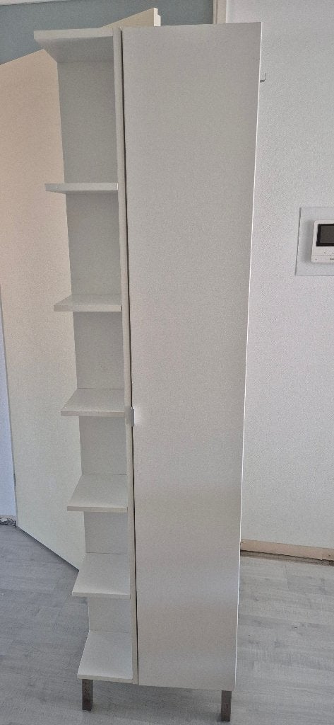 Ikea High cabinet with door white, Ophalen, Gebruikt