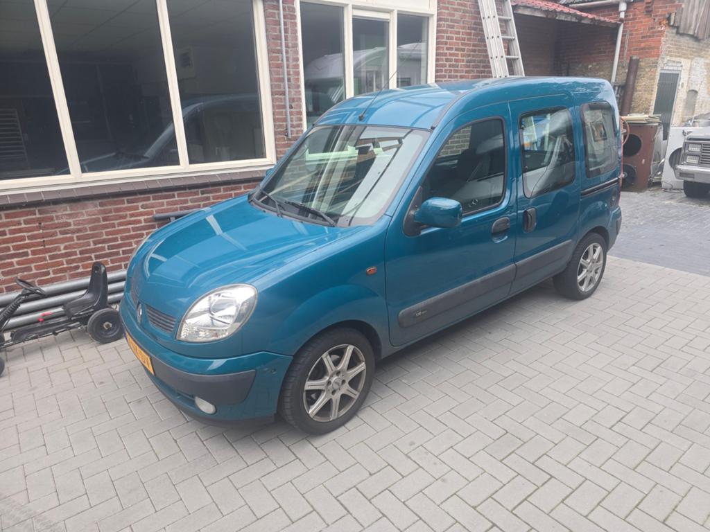 Renault Kangoo 1.6 16V Expr AUT 2005 2003 Groen, Auto's, 1095 kg, 49 €/maand, Origineel Nederlands, 595 kg