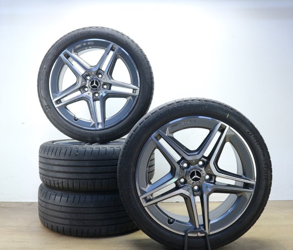 18 inch Mercedes A-klasse AMG velgen + zomerbanden origineel, 18 inch, Gebruikt, Banden en Velgen, Ophalen of Verzenden