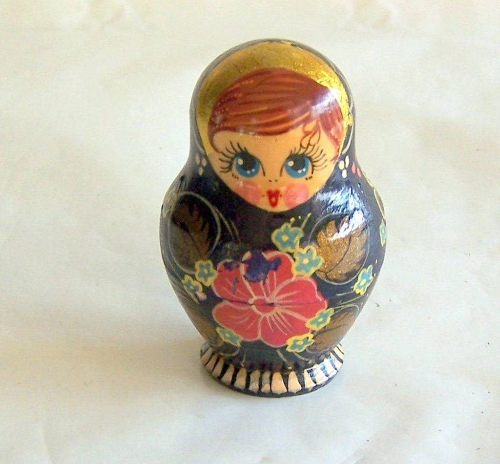 Mooie 5-delige Matroesjka. H. 6 cm. Izgs., Ophalen of Verzenden, Zo goed als nieuw