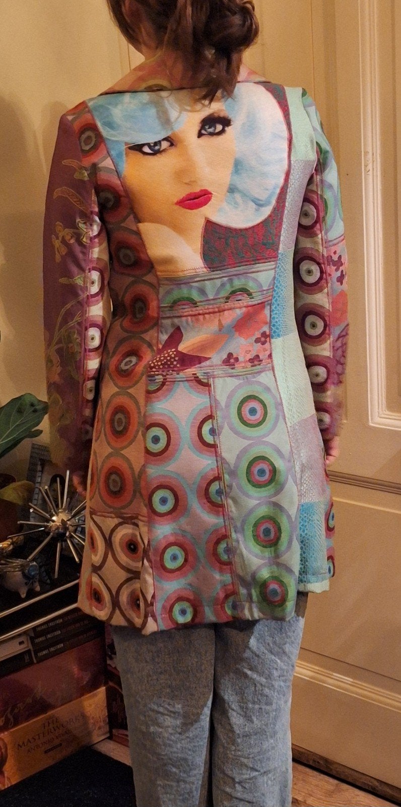 Desigual jas met kleurrijke prints en borduursels, Meerkleurig, Desigual, Gedragen, Ophalen