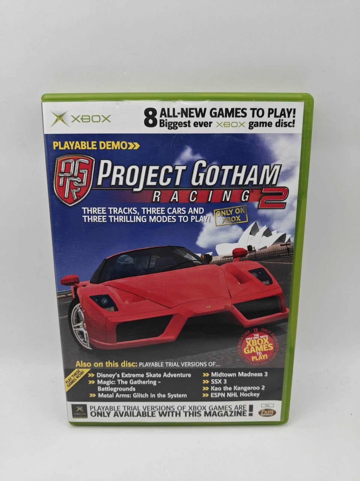 Xbox Project Gotham Racing 2 Demo Disc Xbox Classic, Gebruikt, One Microsoft Way, Redmond, WA 98052, USA, Microsoft, 1 speler