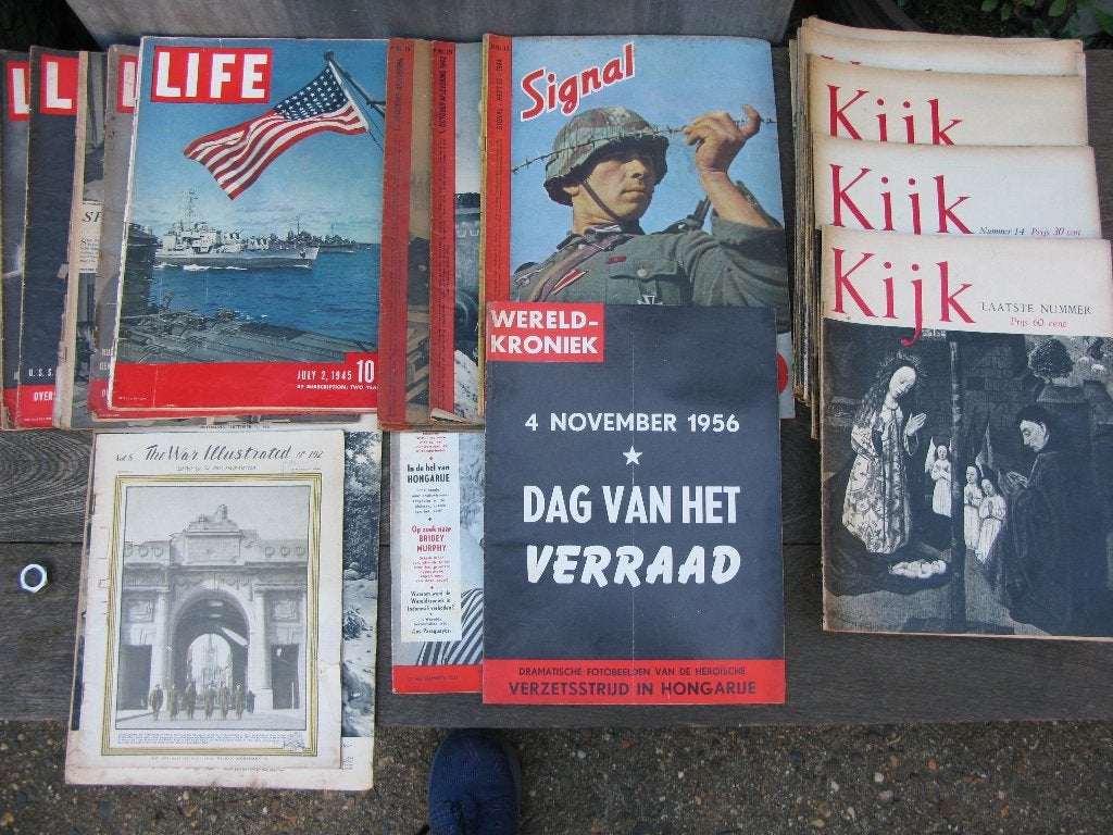 2e WERELDOORLOG TIJDSCHRIFT o.a. LIFE+SIGNAL+BOEK W.O.2, Ophalen of Verzenden, Algemeen, Meerdere auteurs, Tweede Wereldoorlog