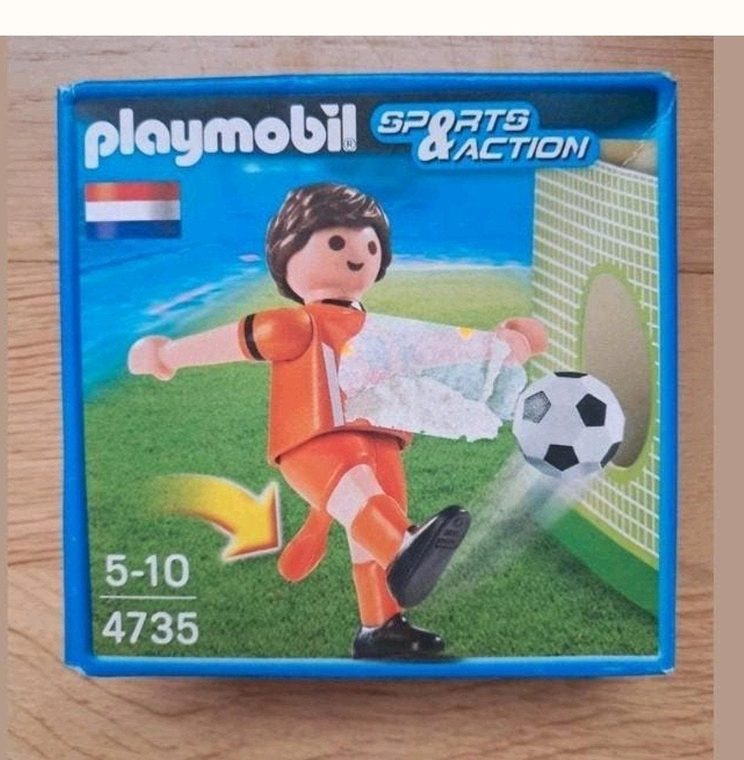 Playmobil sports & action voetballer Nederland 4735 *nieuw *, Kinderen en Baby's, Complete set, Nieuw, Ophalen of Verzenden, Sports & action