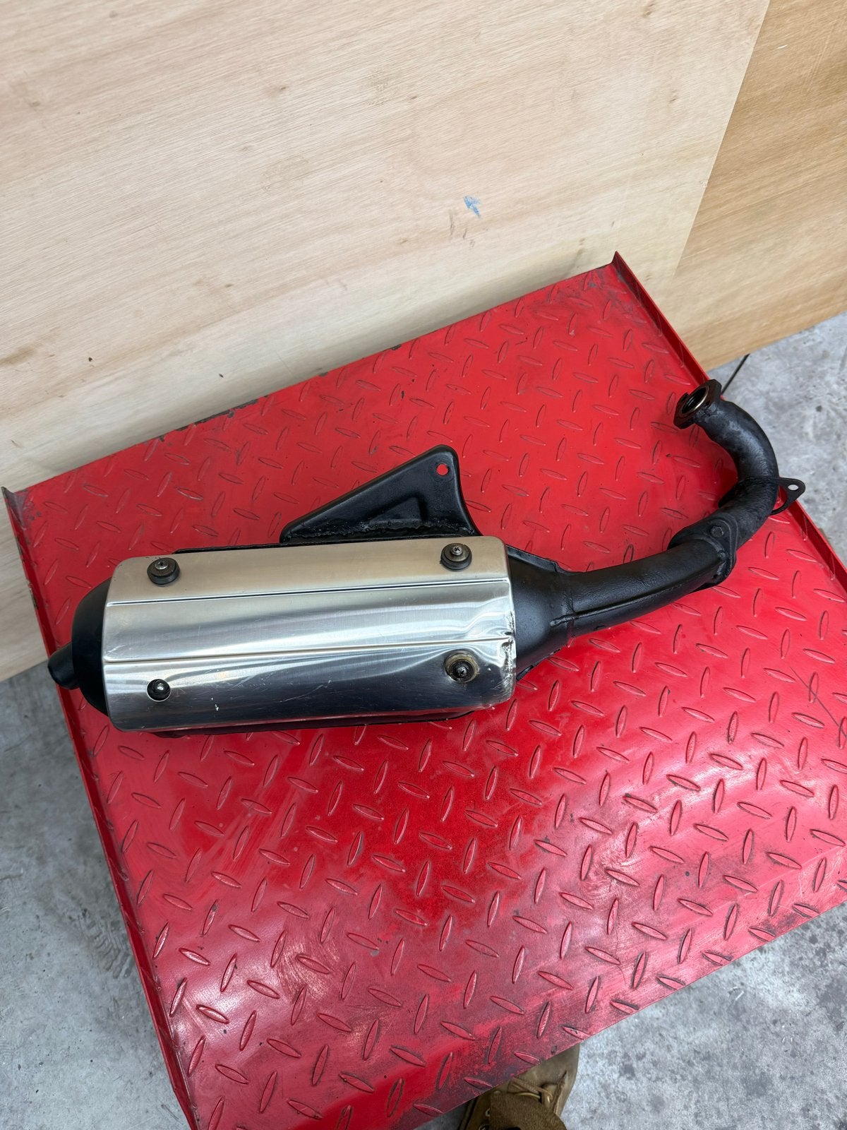 SM06 uitlaat. Inc voorbocht., Ophalen of Verzenden, Gebruikt, Uitlaat, Piaggio