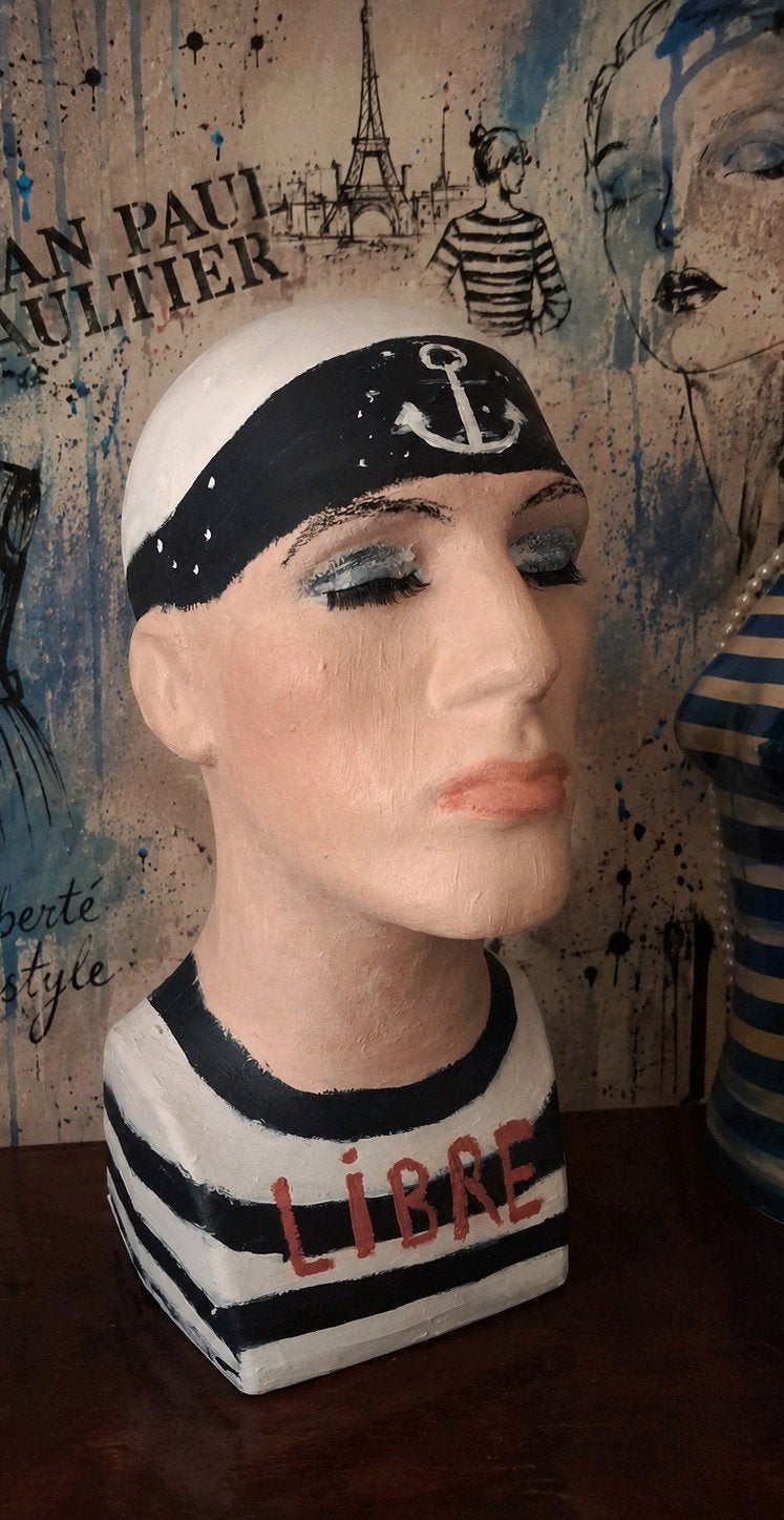 Art/Kunst/Pop Art/Hoofd/Man/Buste, Antiek en Kunst, Curiosa en Brocante, Ophalen of Verzenden