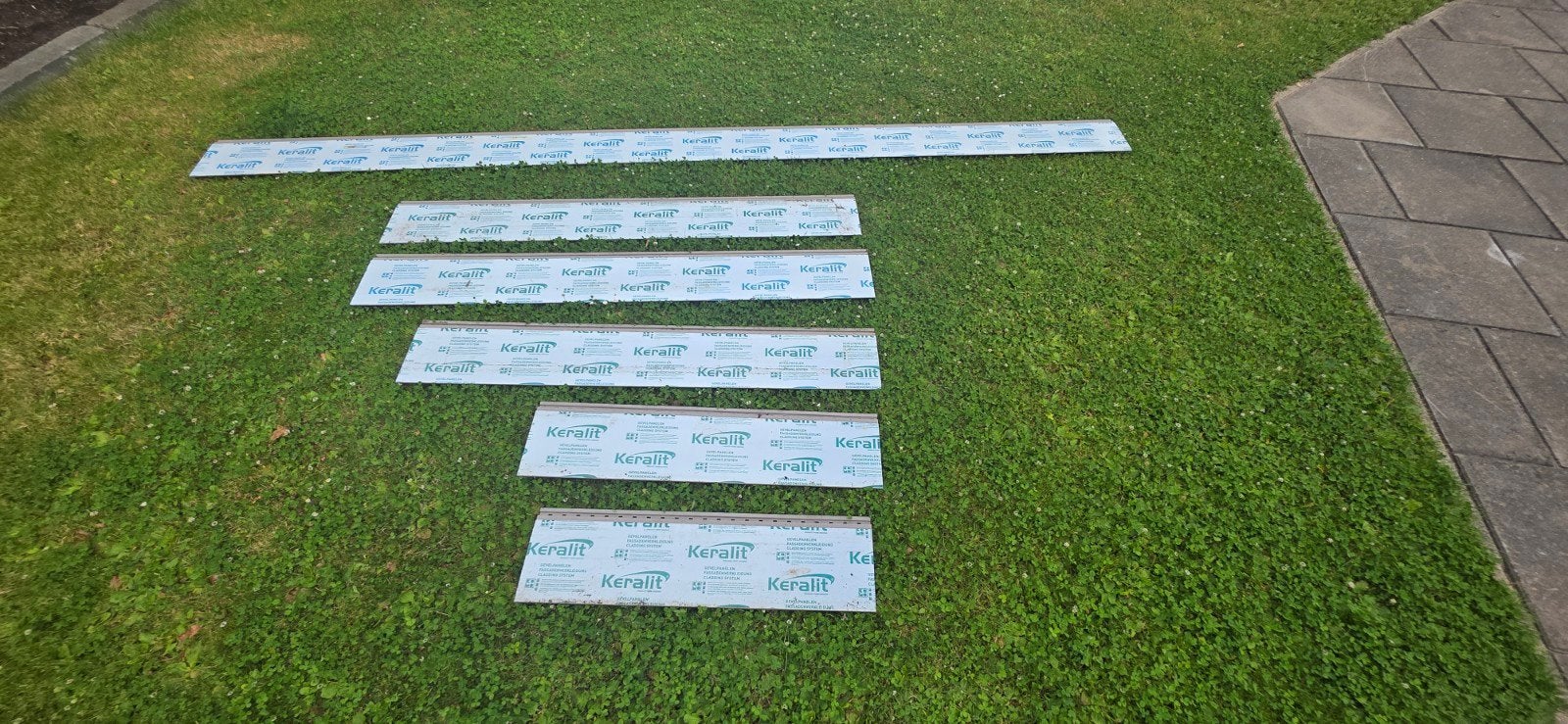 Keralit gevelbekleding 143mm vergrijsd ceder, Doe-het-zelf en Verbouw, Glas en Ramen, Ophalen, Nieuw