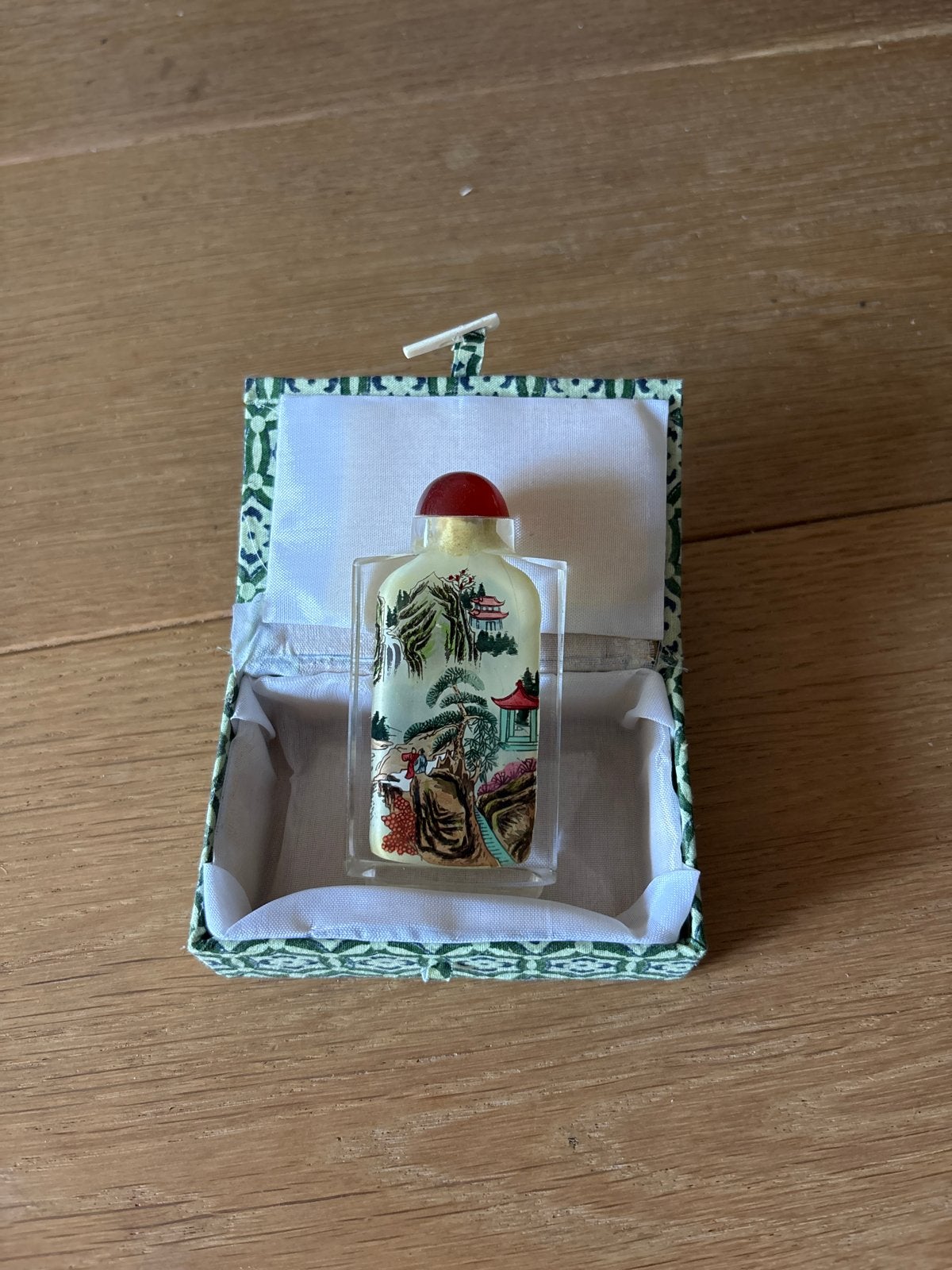 Antiek Chinees Snuifflesje met Binnenstebuiten Schilderkunst, Ophalen
