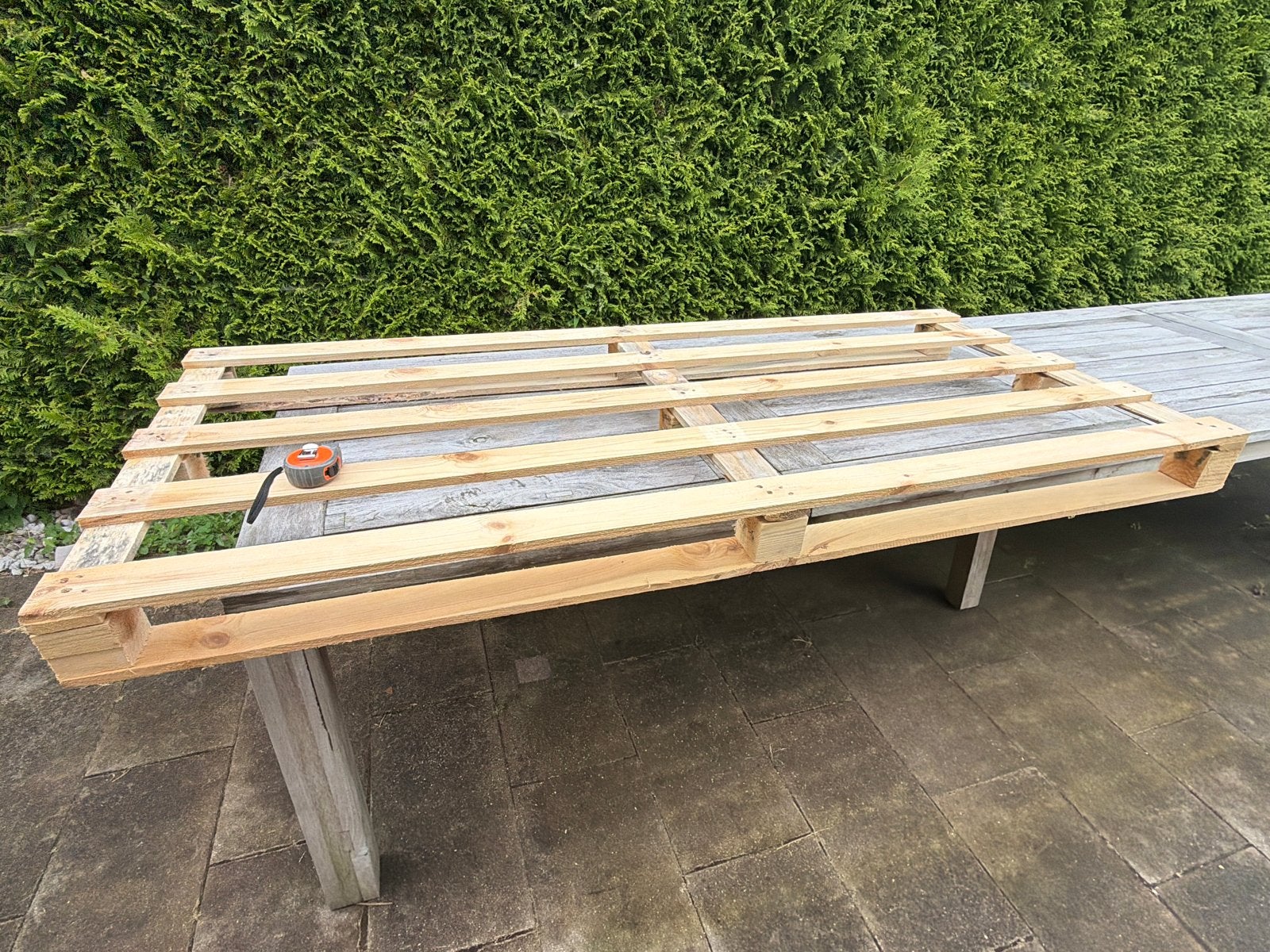 Houten Pallet - Ideaal voor diverse projecten, Ophalen, Gebruikt, 200 tot 250 cm, 50 mm of meer