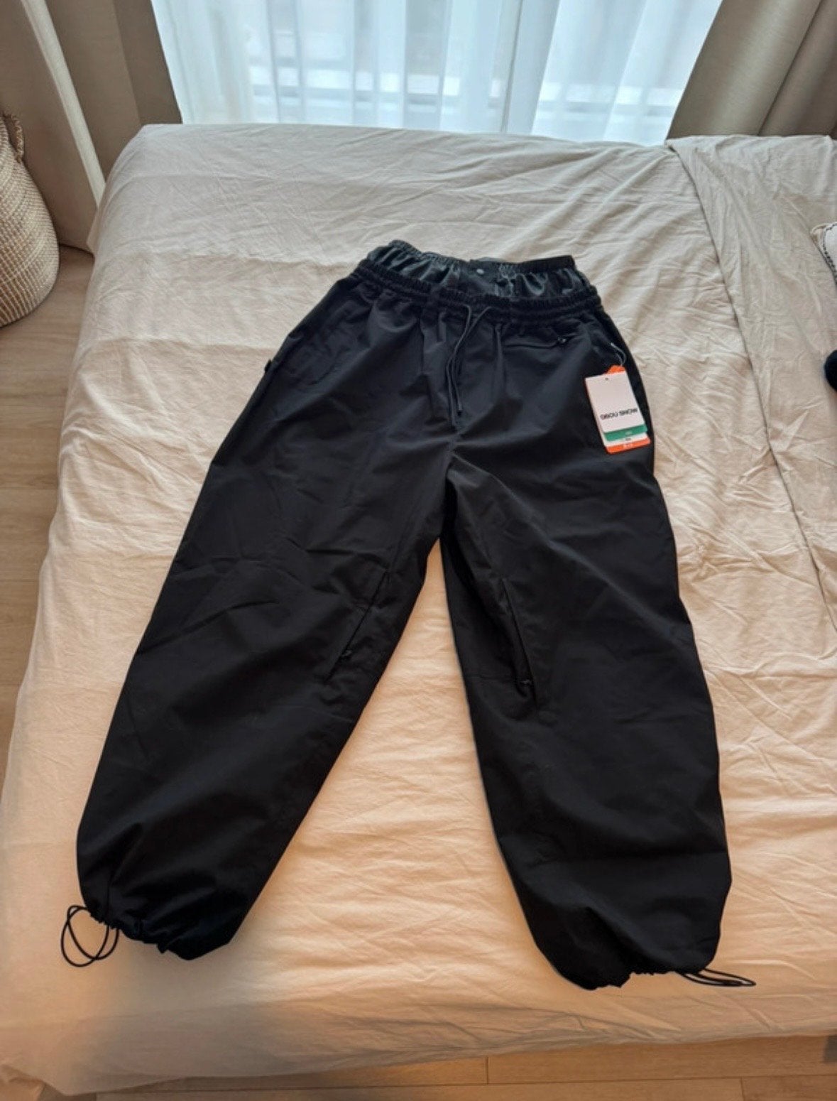 Nieuwe Zwarte Baggy Sneeuwbroek Gsou (XL), Ophalen of Verzenden, Nieuw, Maat 46/48 (XL) of groter, Broek