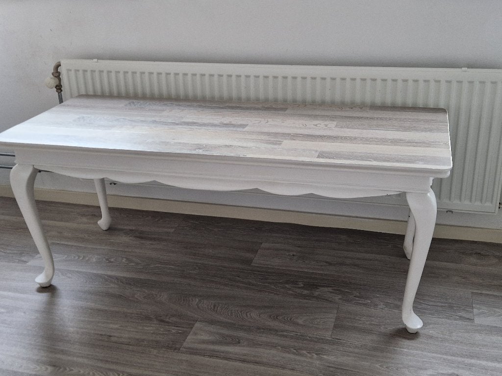 Gerestylde queen ann salontafel 130x 54 cm  H 53 cm, Ophalen, Gebruikt, 50 tot 100 cm, 50 tot 100 cm