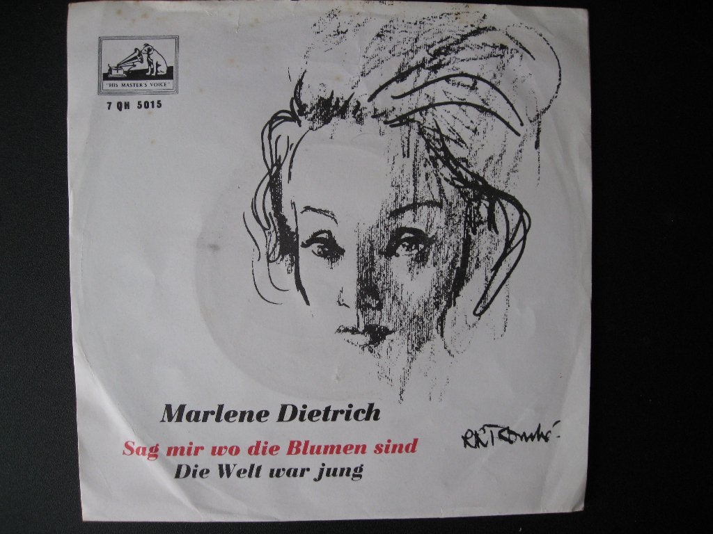 single Marlene Dietrich - Sag mir wo die blumen sind, Ophalen of Verzenden, Gebruikt, Pop, Single