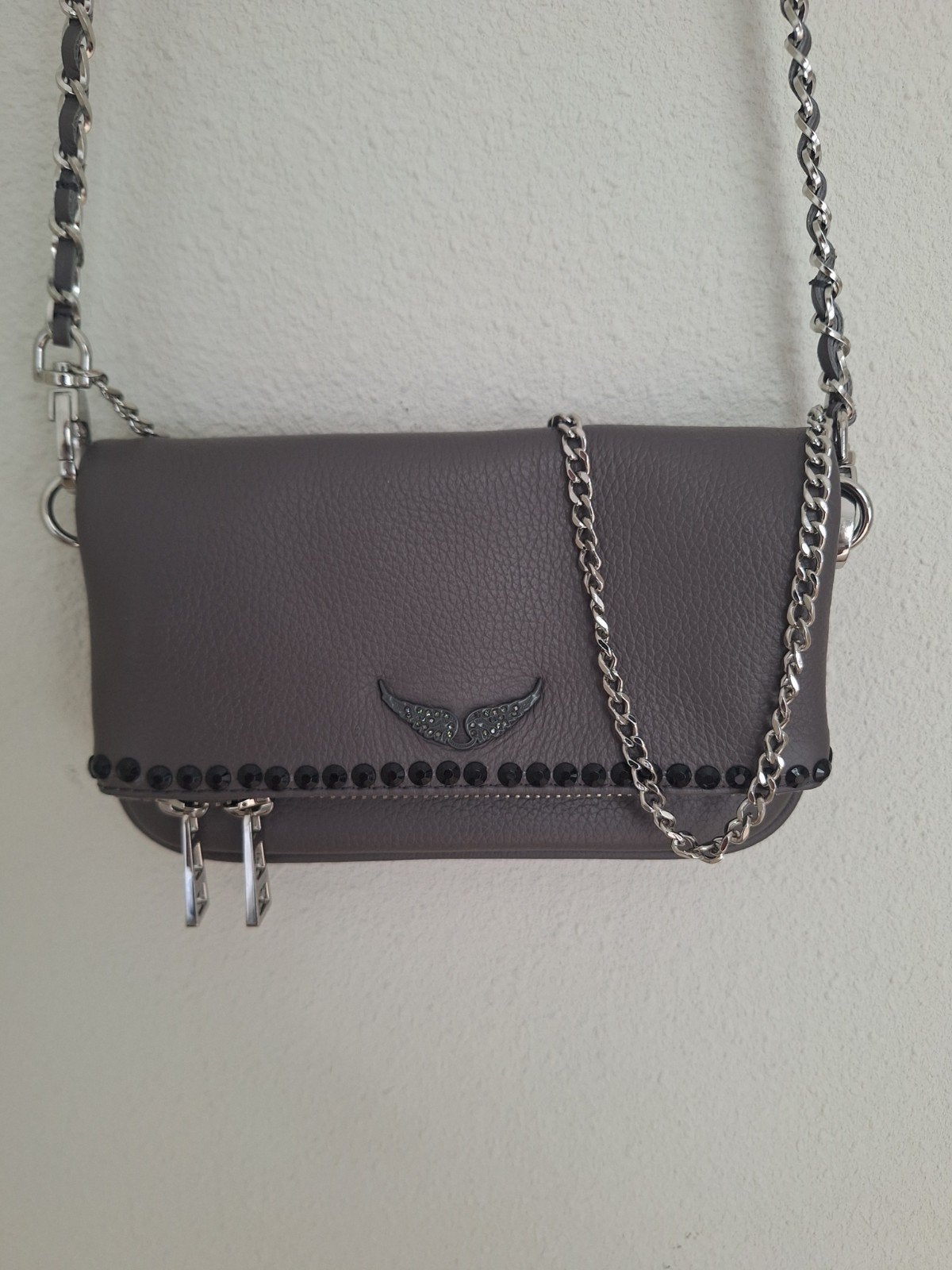Zadig&Voltaire mini bag/tasje, Ophalen of Verzenden, Zo goed als nieuw, Grijs, Schoudertasje