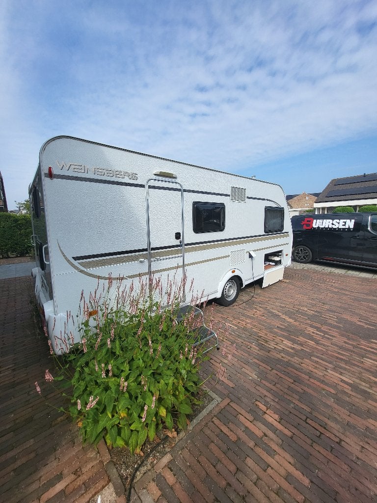 Weinsberg 480 QDK 2017 met mover en voortent, Overige merken, Treinzit, Particulier, 5 tot 6 meter