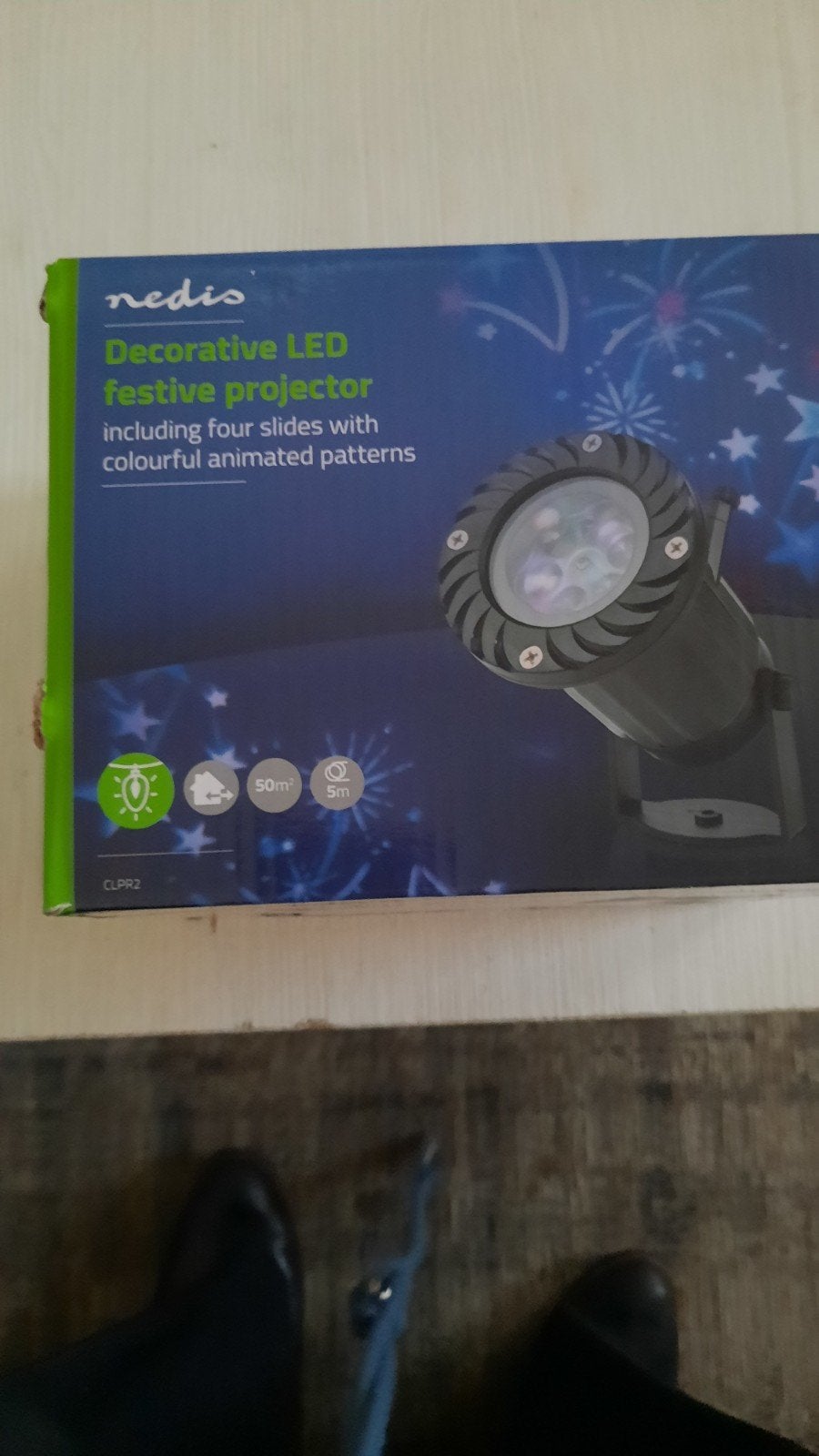 decoratieve led projector feestdagen, Ophalen of Verzenden, Zo goed als nieuw