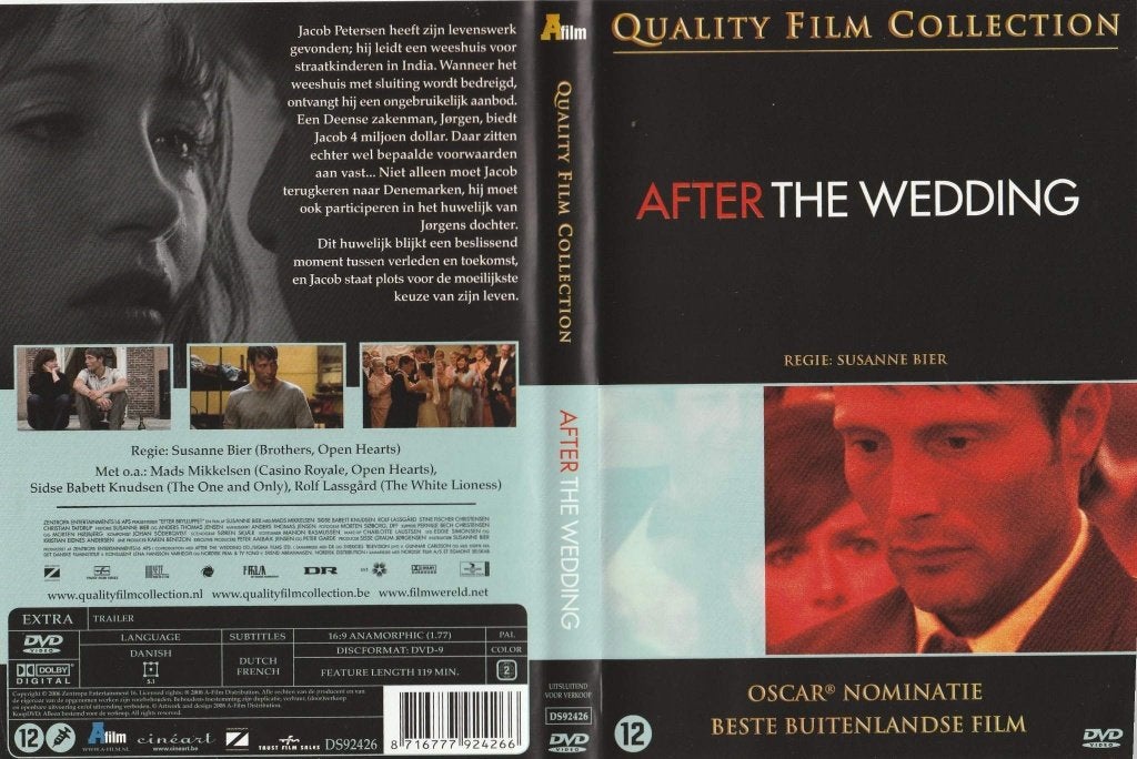 After The wedding (Oscar nominatie)"", Cd's en Dvd's, Alle leeftijden, Overige genres, Ophalen of Verzenden, Zo goed als nieuw