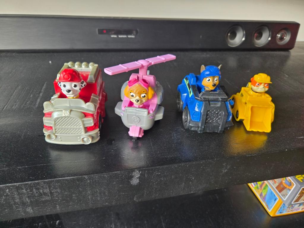 Paw Patrol Speelgoedfiguren Set - Marshall, Skye, Chase, Rub, Ophalen of Verzenden, Gebruikt