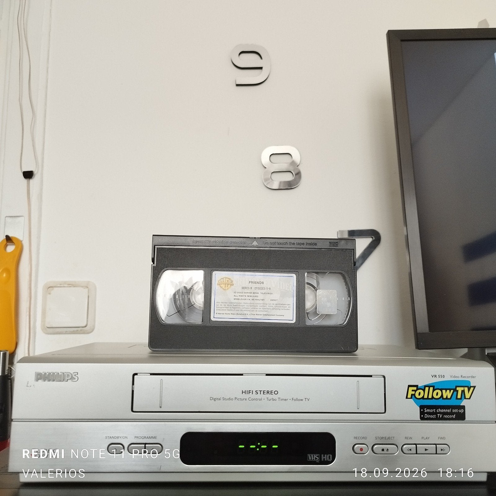 PHILIPS VR 550 .TURBO DRIVE ., Audio, Tv en Foto, Ophalen of Verzenden, Gebruikt, VHS-speler of -recorder