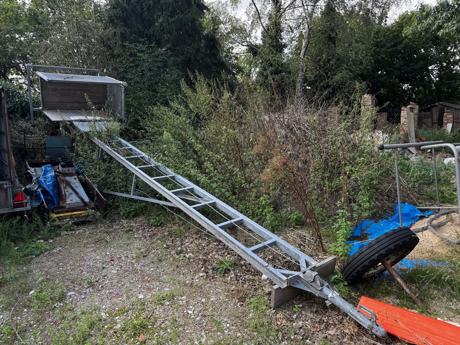 Bouwlift 7,5 - 9 m, 230V, nieuwe banden, aanhangermodel, Doe-het-zelf en Verbouw, Bouwliften, Ophalen, Gebruikt, Bouwlift
