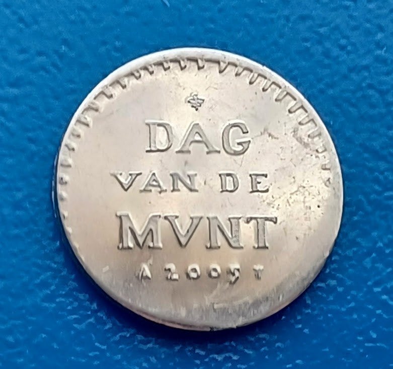 Herdenkingspenning Dag van de Munt 2005, Postzegels en Munten, Penningen en Medailles, Verzenden, Overige materialen, Nederland