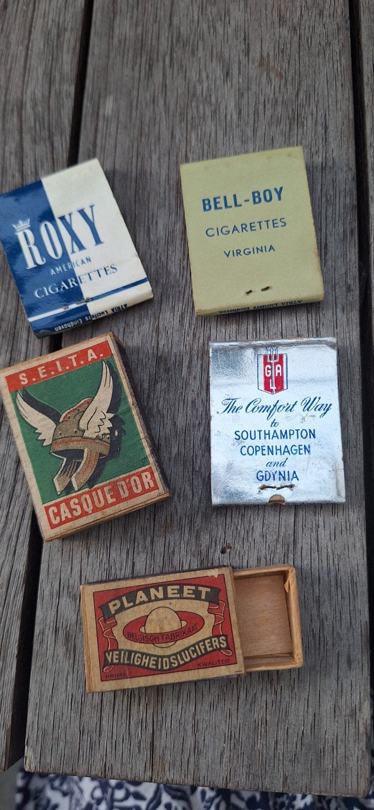 Vintage luciferdoosjes en lucifermapjes collectie, Verzamelen, Rookartikelen, Aanstekers en Luciferdoosjes, Ophalen of Verzenden