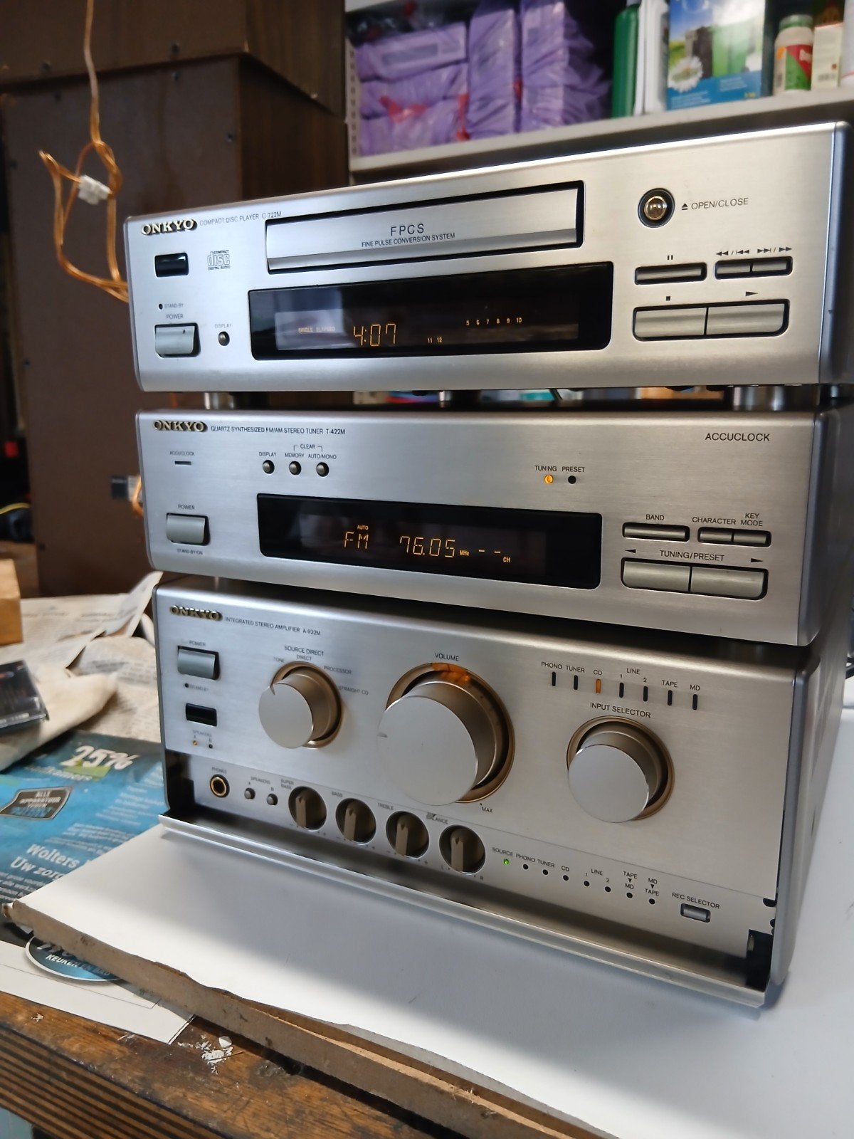 onkyo stereo set, Ophalen, Zo goed als nieuw, Overige merken, Losse componenten