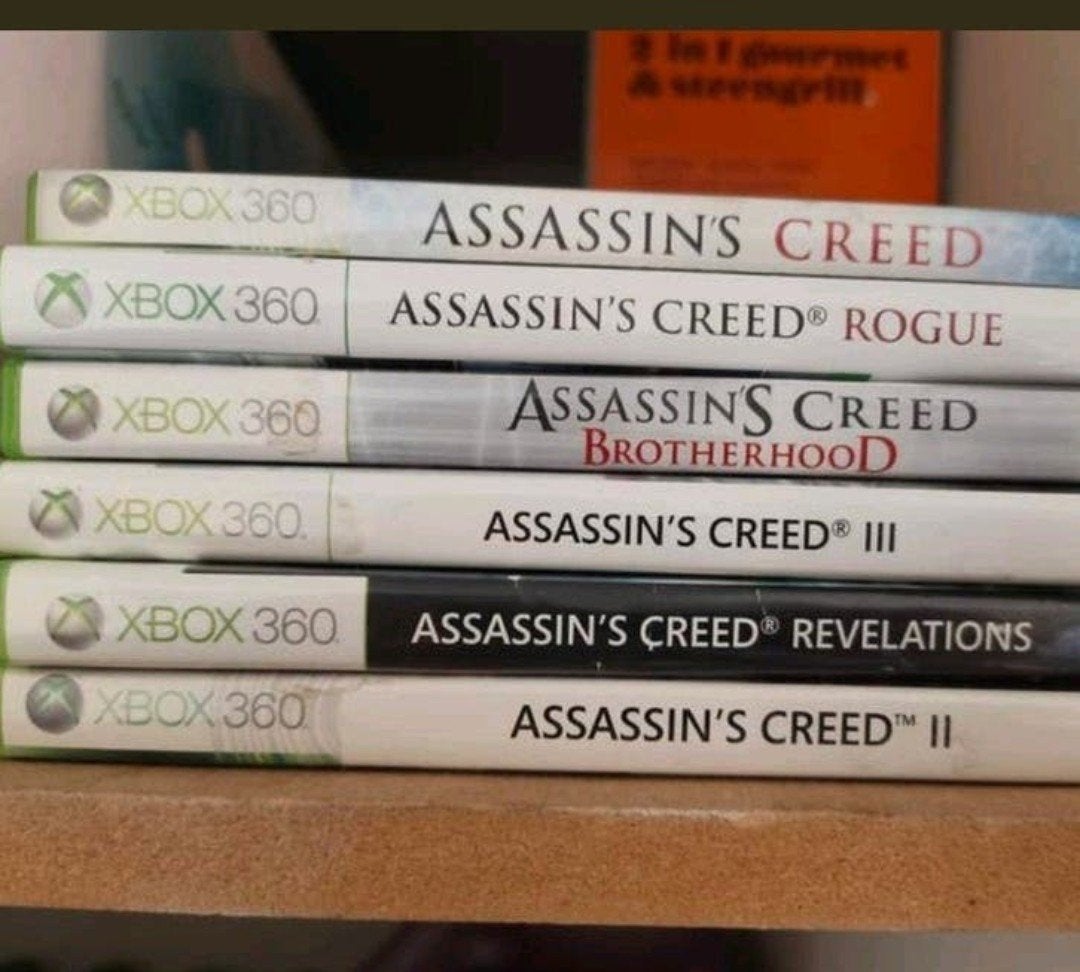 Assassins creed serie (6)  - Xbox 360, Spelcomputers en Games, Games | Xbox 360, Gebruikt, Vanaf 18 jaar, 1 speler, Ophalen