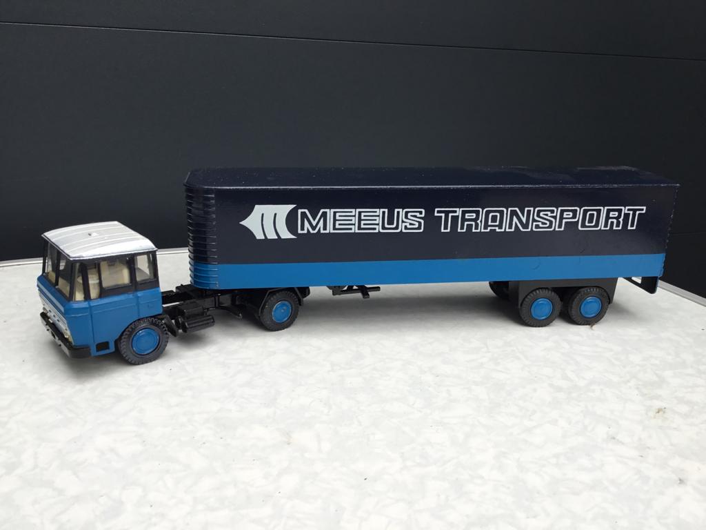 Lion Car Daf 2600 Meeus Transport, Hobby en Vrije tijd, Modelauto's | 1:50, Ophalen of Verzenden, Zo goed als nieuw, Bus of Vrachtwagen