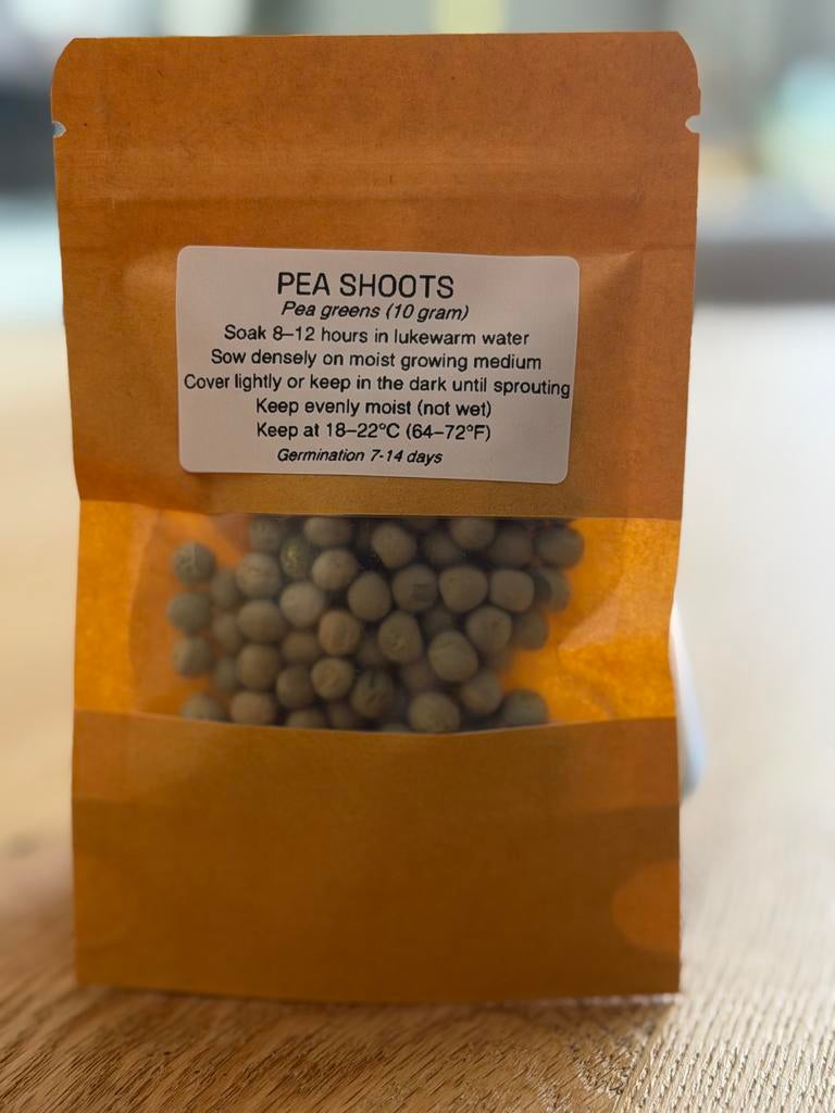 Biologische Erwten Kiemzaden - 70 gram, Getest op Kiemkracht, Verzenden, Gehele jaar, Halfschaduw, Zaad
