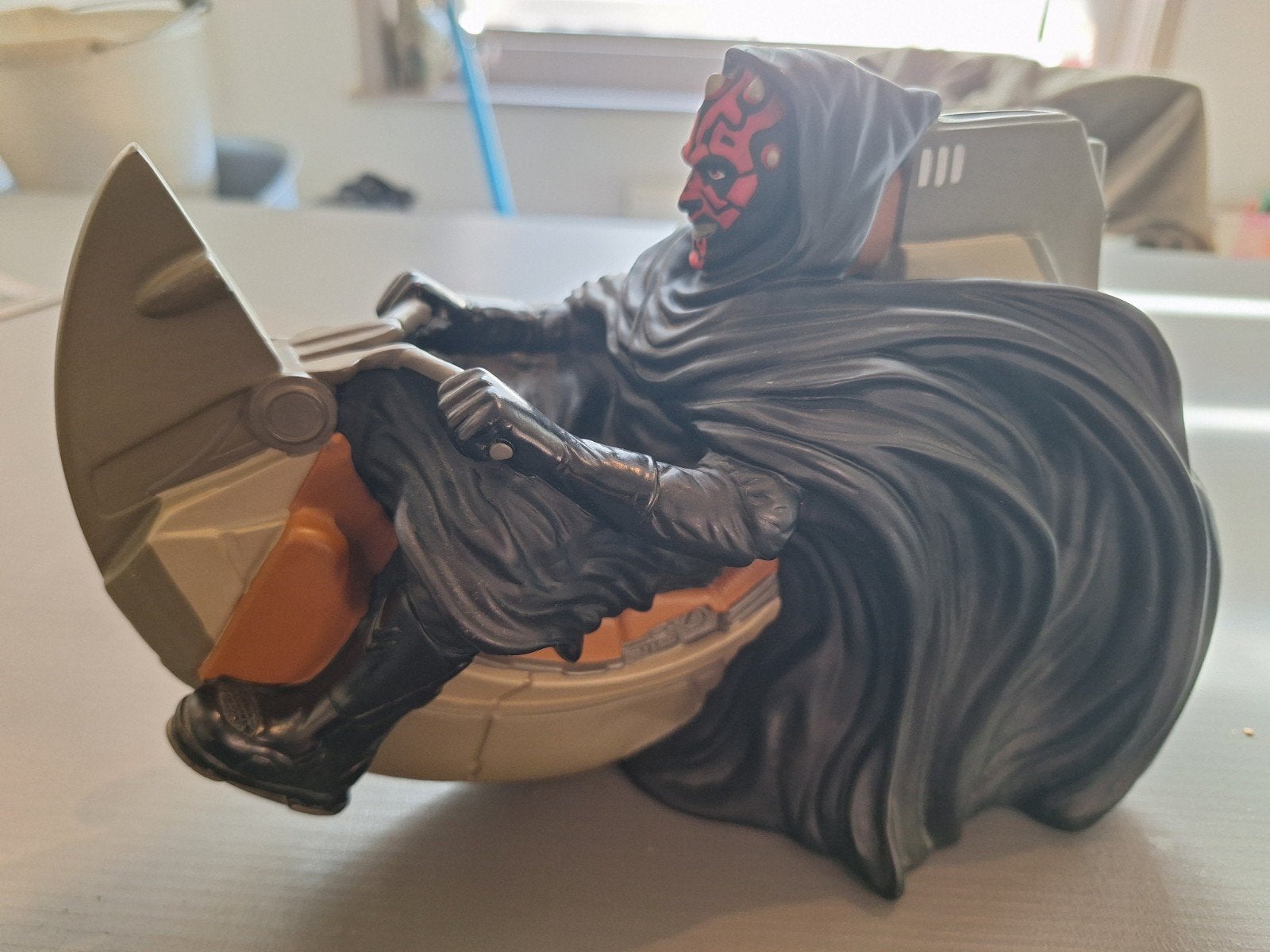 Star Wars Darth Maul Sith Speeder spaarpot 1999, Verzamelen, Ophalen of Verzenden, Gebruikt, Actiefiguurtje