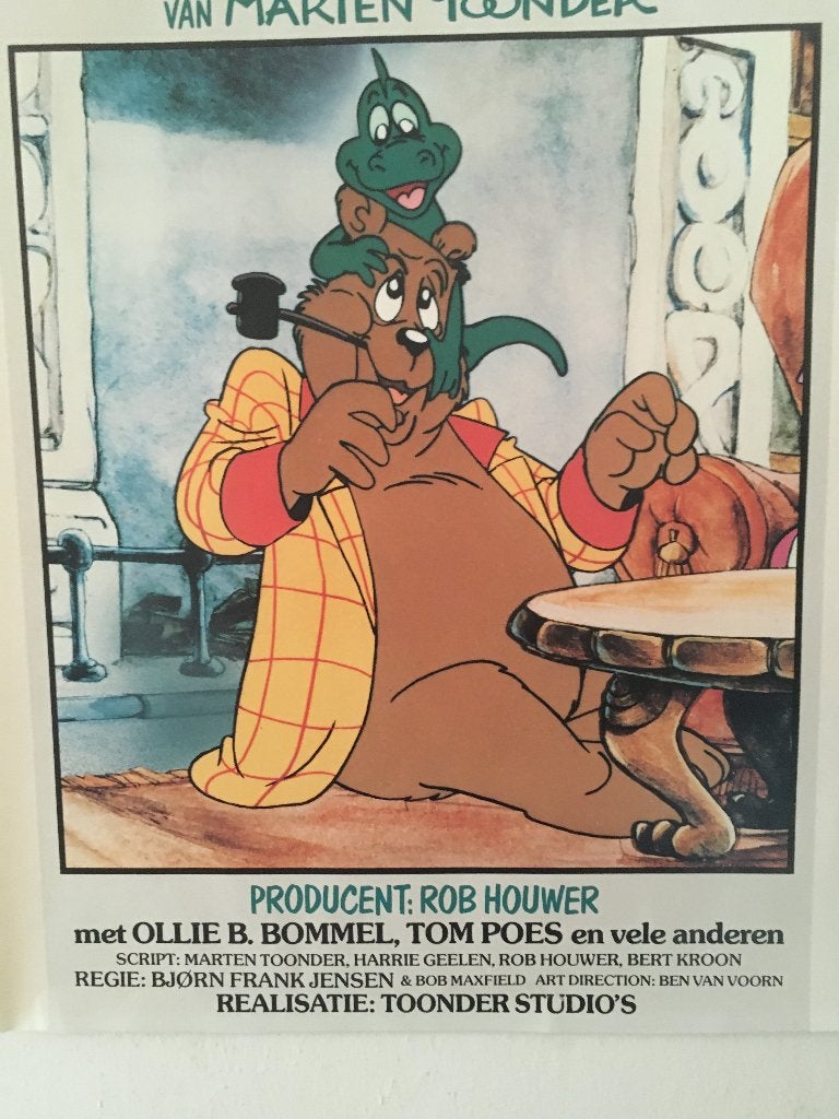 zeer fraaie poster OLLIE B BOMMEL zie foto,s, Verzamelen, Ophalen of Verzenden, Olivier B, Bommel en Tom Poes, Zo goed als nieuw