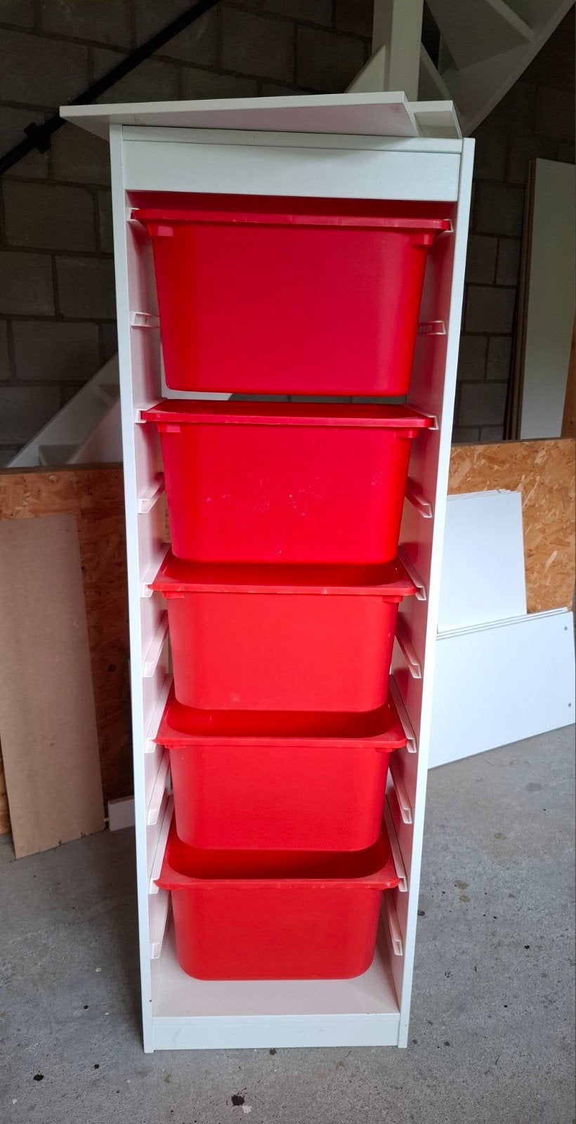 Trofast ikea kast met 5 bakken, Kinderen en Baby's, Kinderkamer | Commodes en Kasten, Ophalen, Gebruikt, Kast