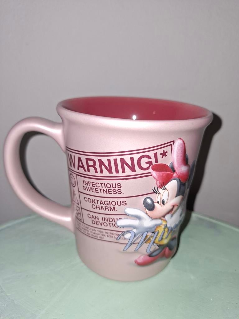 Roze Minni Mouse mok van Disney., Ophalen of Verzenden, Mickey Mouse, Servies