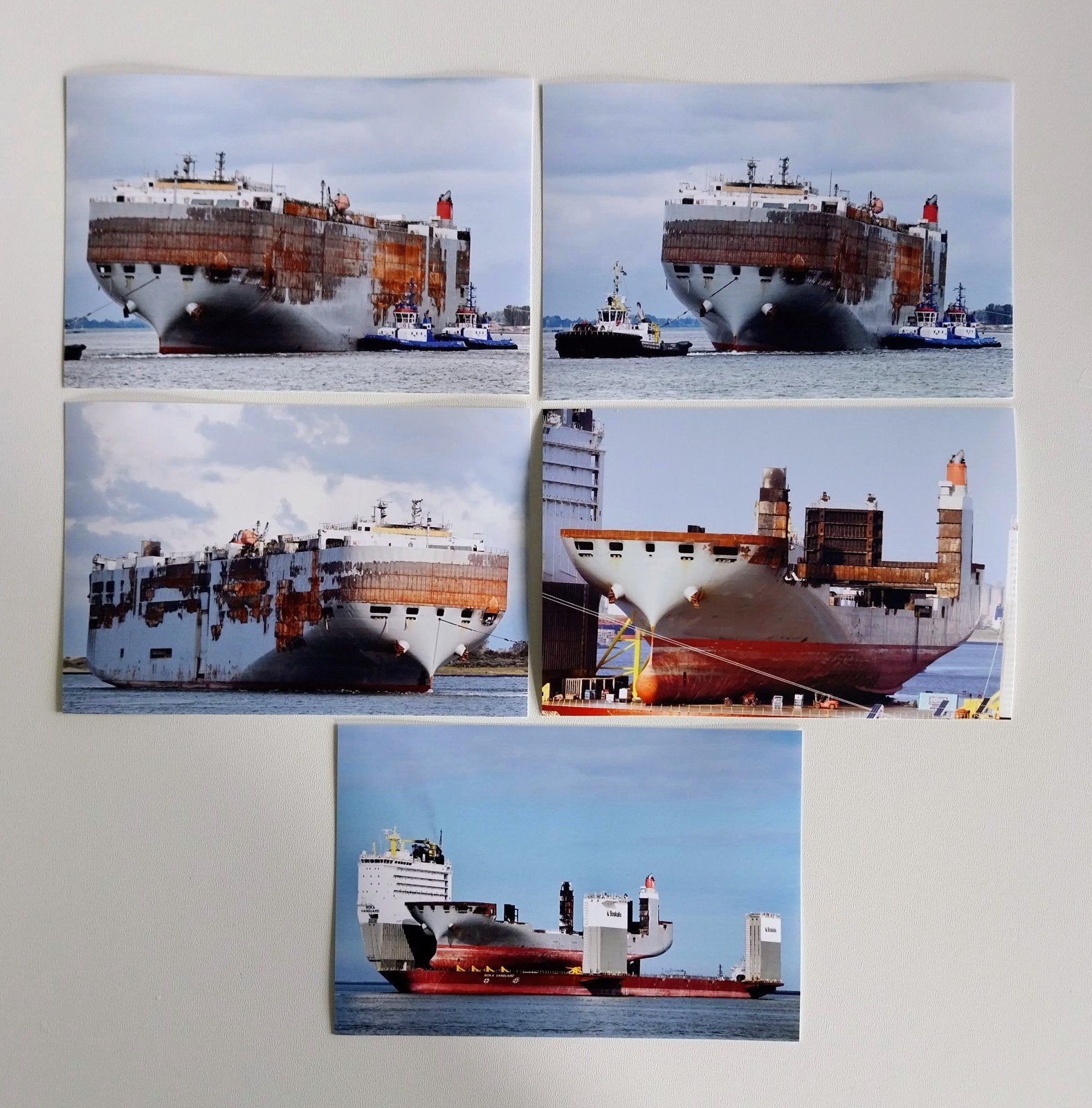 Brand Fremantle Highway., Verzamelen, Scheepvaart, Ophalen of Verzenden, Nieuw, Kaart, Foto of Prent
