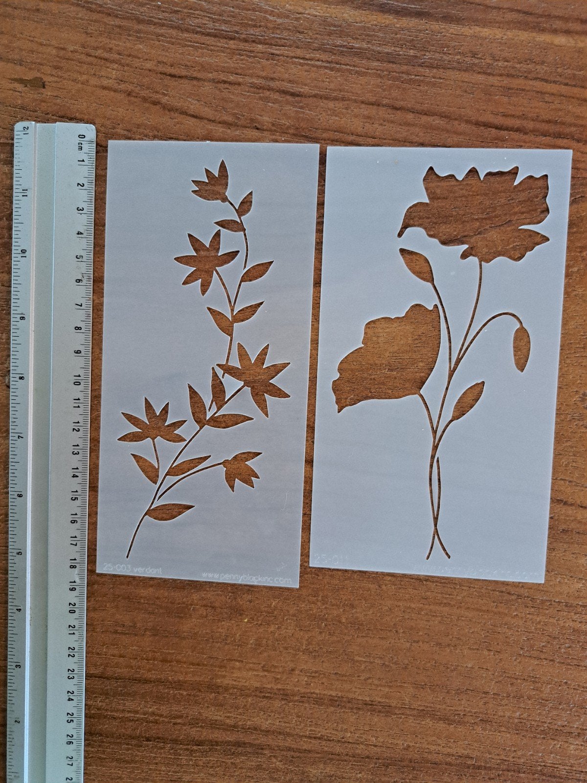 PENNY BLACK 2X STENCIL MASK SJABLOON BLOEMEN KAARTEN MAKEN, Ophalen of Verzenden, Zo goed als nieuw, Overige thema's, Pons of Mal