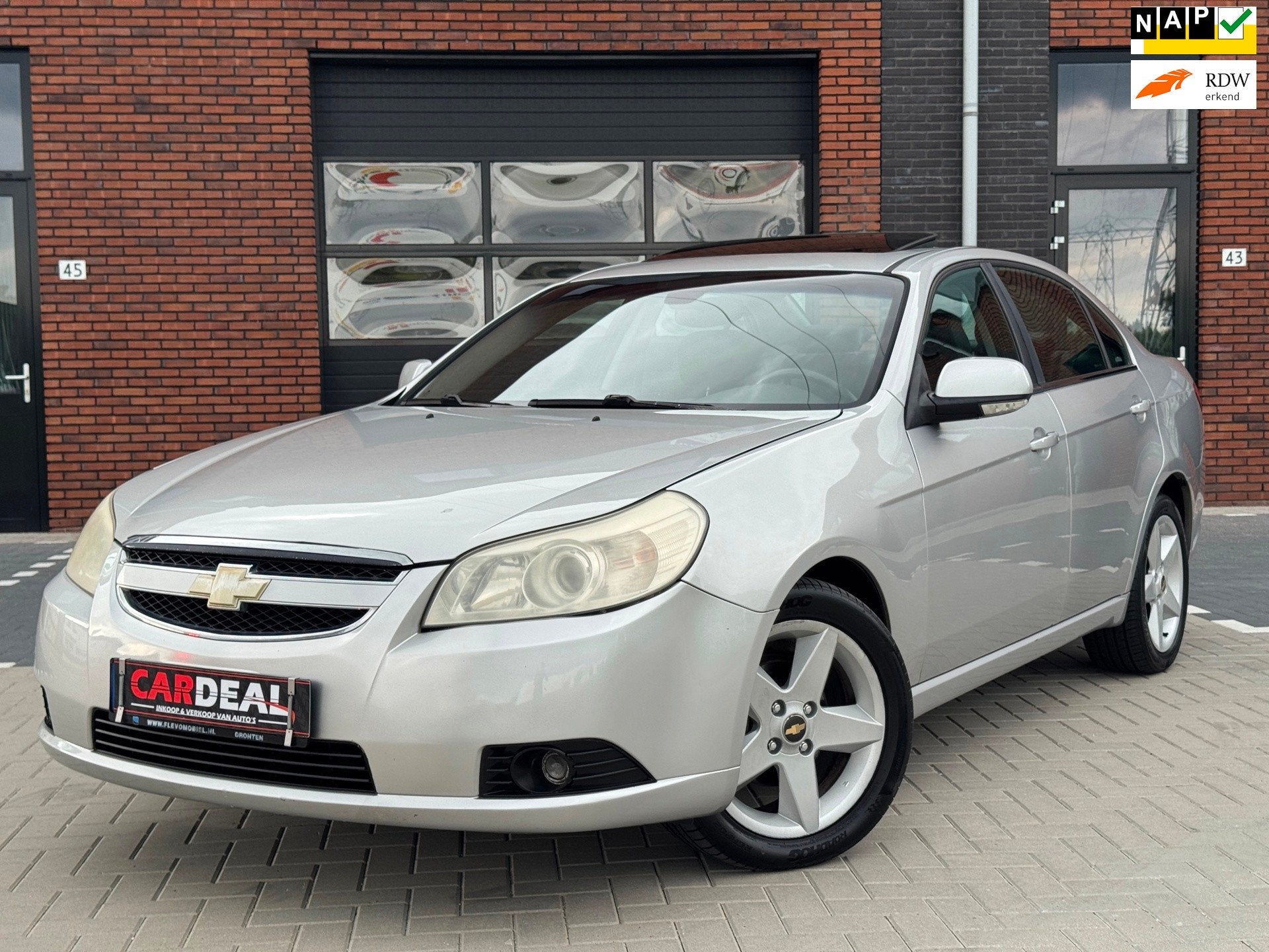 Chevrolet Epica 2.5i Executive AUTOMAAT|PANO|LEDER|PDC|NAP, Auto's, Gebruikt, Zwart, 156 pk, 700 kg