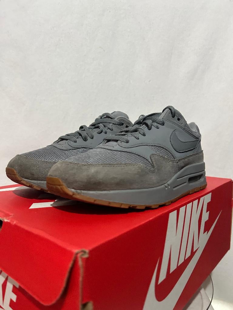 ALS NIEUW + DOOS! Maat 40 - Nike Air Max 1 Cool Grey Gum, Overige kleuren, Verzenden, Nike, Nike