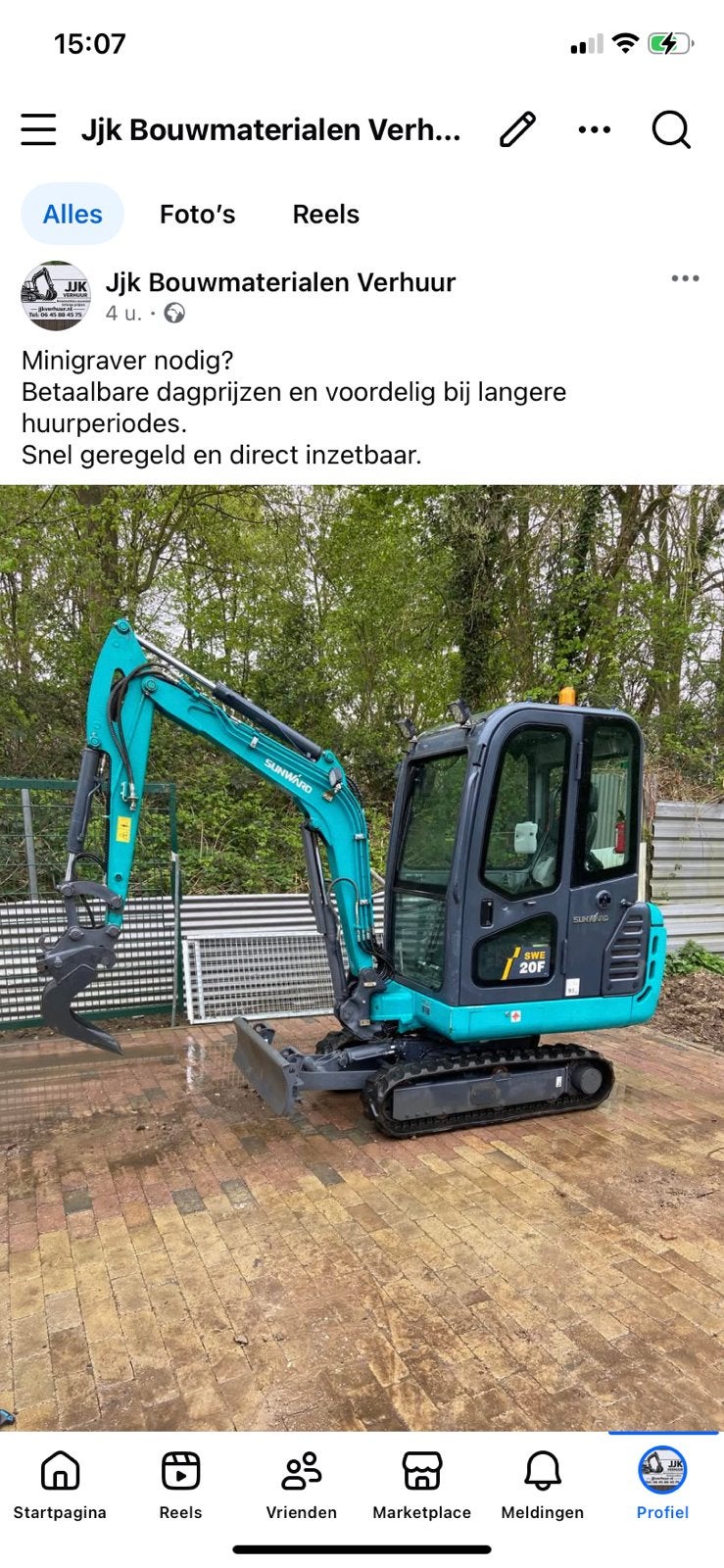 Te huur 1,9 ton, Hobby en Vrije tijd, Overige Hobby en Vrije tijd, Ophalen of Verzenden