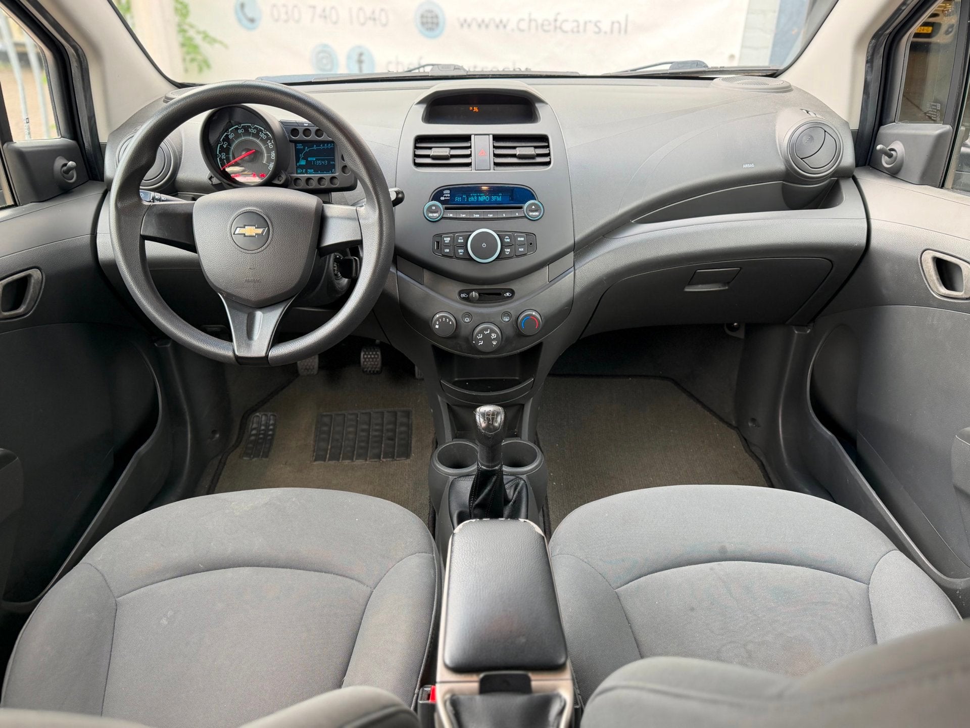 Chevrolet Spark 1.0|NAP|NIEUWEAPK|AIRCO|3EIGENAAR|GARANTIEMO, Auto's, Chevrolet, Voorwielaandrijving, Stof, Gebruikt, Zwart