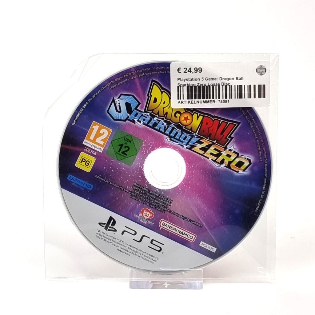 Playstation 5 Game: Dragon Ball Sparking Zero, Sony, Gebruikt, Support@sony.com, 1-7-1 Konan, Minato-ku
Tokyo 108-0075
Japan