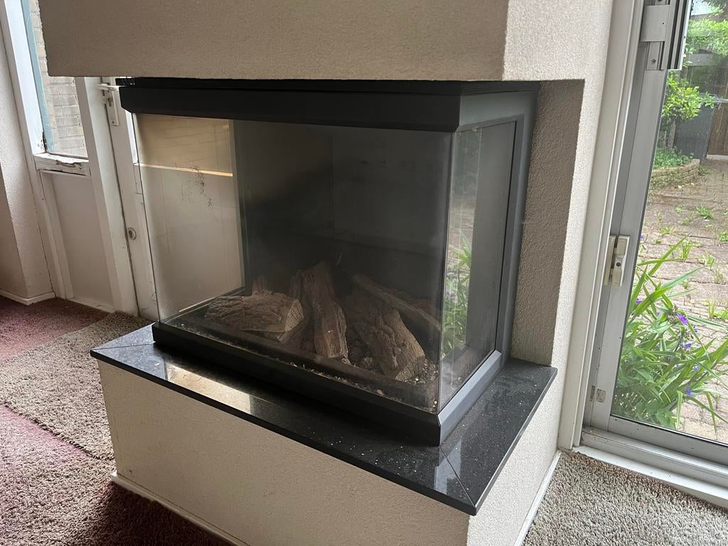 Helex Gas openhaard - zelf demonteren, Huis en Inrichting, Ophalen, Gebruikt, Inbouwhaard, Gashaard