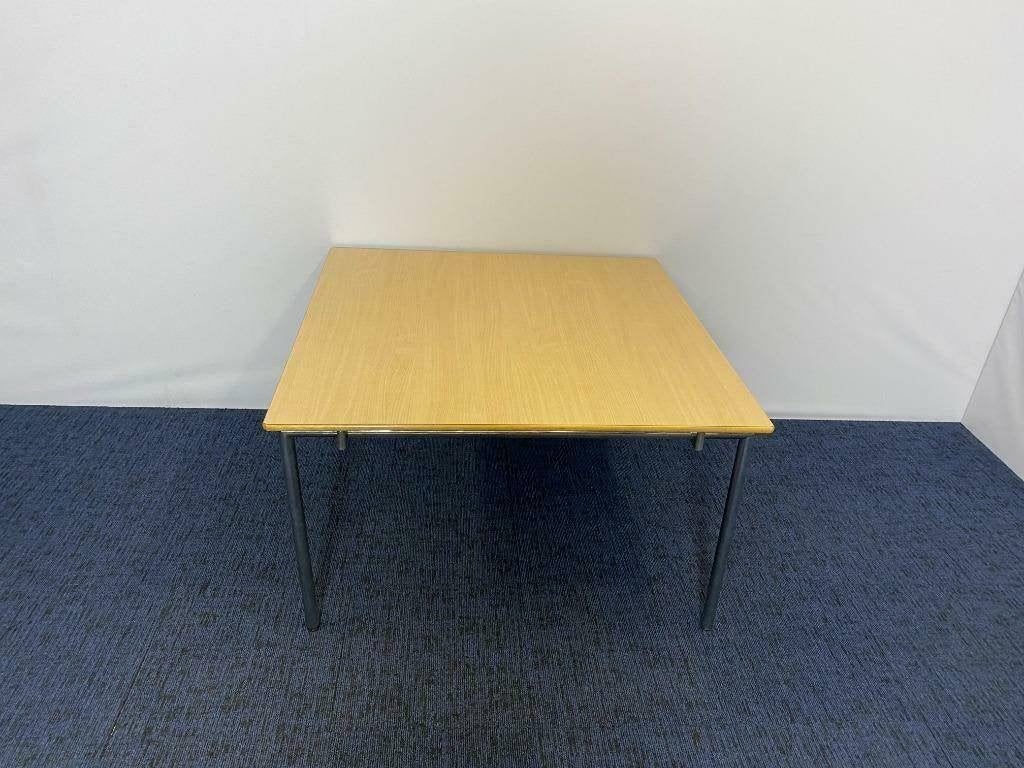 5 x Vergadertafel Randers, licht beuken blad, 120 x 120 cm., Ophalen, Gebruikt