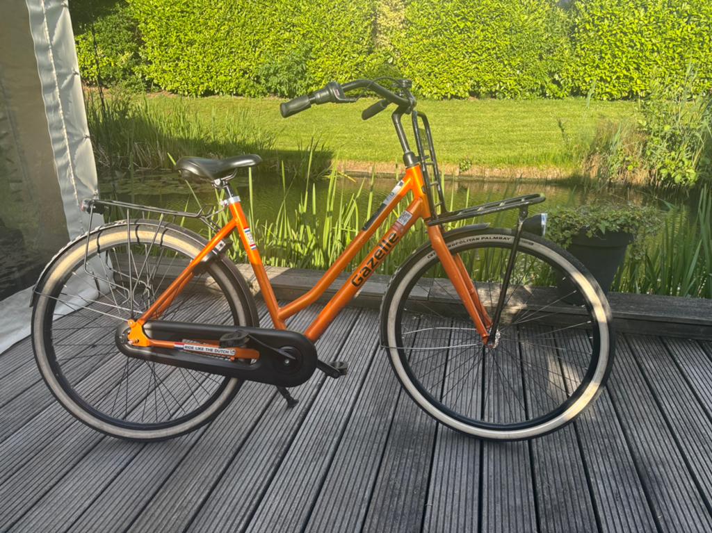 Gazelle Formule 1 fiets Limited Edition Circuit Zandvoort, Terugtraprem, Versnellingen, Zo goed als nieuw, Gazelle