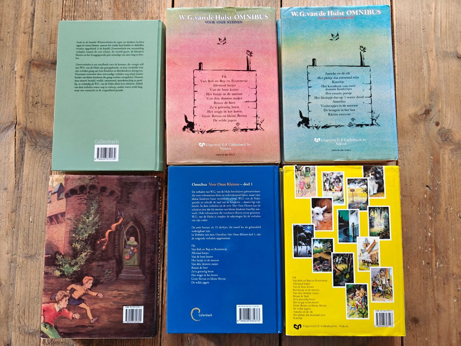 6 Grote voorleesboeken van W.G van der Hulst., Ophalen of Verzenden, Gelezen